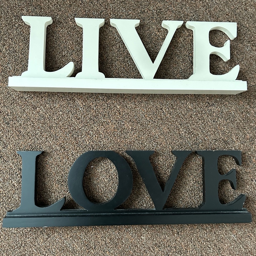 Live and Love Plaques